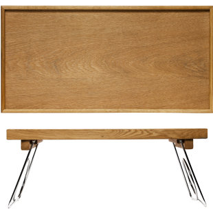 SAGAFORM Oval Oak Bed Tray with Folding Legs