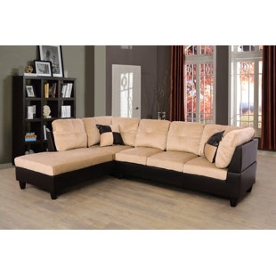 EBERN DESIGNS 2 - Piece Faux Leather Sectional