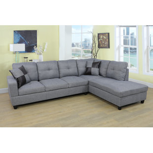 STAR HOME LIVING CORP 103.5" Wide Right Hand Facing Sofa & Chaise