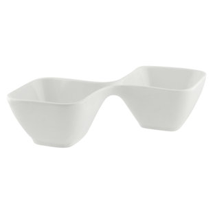 Ten Strawberry Street Whittier Divided Square Serving Bowl (Set of 2)