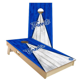 Slick Woody's Cornhole Co Solid Wood Foldable Cornhole Set with Carrying Case