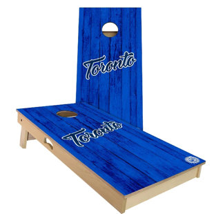 Slick Woody's Cornhole Co Solid Wood Foldable Cornhole Set with Carrying Case