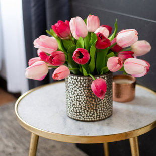 DARBYCREEKTRADING Silk Tulip Arrangement in Pot