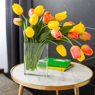 DARBYCREEKTRADING Silk Tulip Arrangement in Vase