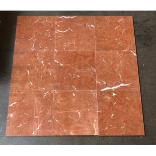 STONE & TILE SHOPPE, INC. Rojo Alicante 12" x 12" Marble Field Tile