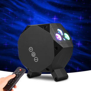 DREAMDWELL HOME Laser Star Projector Light LED Night Light Projector Sky Twilight Star Projection Built In Bluetooth Speaker Festival Projector Light For Romantic Party Home Bars Holidays