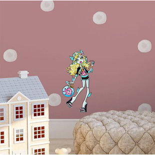 STICKALZ Girl With Fish Tank Sticker, Decal, Wall Art