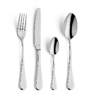 AMEFA 24 piece Drift 18/10 stainless steel cutlery set for 6 people