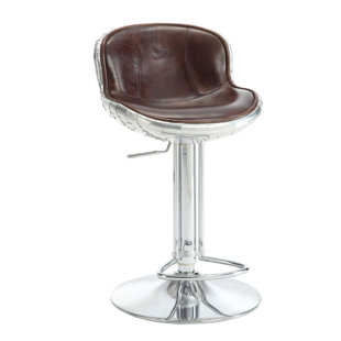 INFINI FURNISHINGS Swivel Adjustable Height Bar Stool