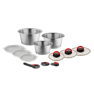 Kuppels 3 Pieces Stainless Steel Cookware Set