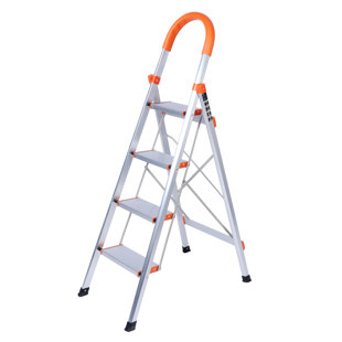 WFX UTILITY™ Fawnlily 4 - Step Aluminum Lightweight Folding Step Stool