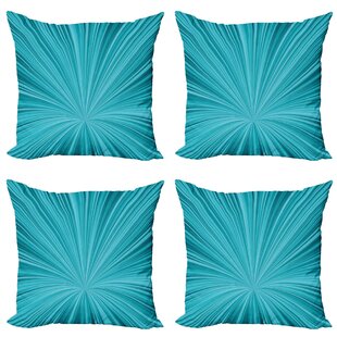 AMBESONNE Abstract Reversible Pillow Cover (Set of 4)