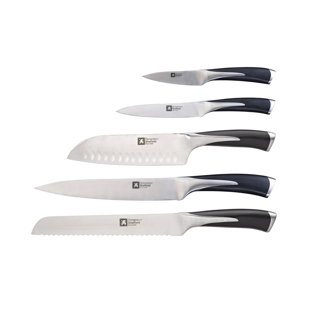 Richardson Sheffield Kyu 6 Piece High Carbon Stainless Steel Knife Block Set (Set of 6)