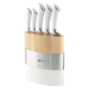 Richardson Sheffield Fashion Block 6 Piece Stainless Steel Knife Block Set (Set of 6)