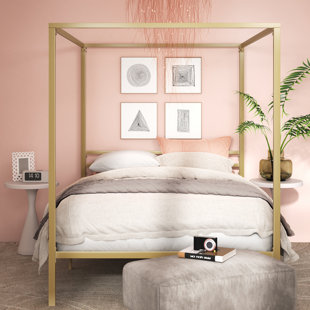 MERCER41 Celita Metal Canopy Bed