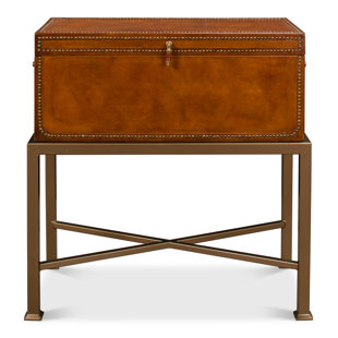 SARREID LTD Remington Solid Wood Top End Table