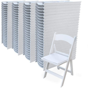 ATLAS COMMERCIAL PRODUCTS Vinyl Padded Stackable Folding Chair Folding Chair Set (Set of 50)