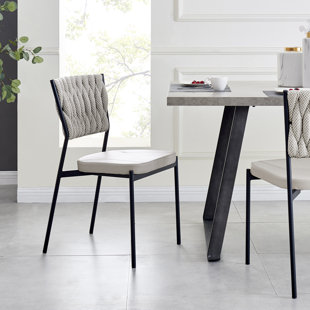 NEW PACIFIC DIRECT Leander Fabric/ PU Dining Chair, (Set Of 4) (Set of 4)