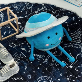 LINEN HOUSE KIDS Space Race Abstract Novelty Throw Cushion With Filling