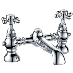 TRISEN Formby 2 Handle Deck Freestanding Tub Filler Bath Filler