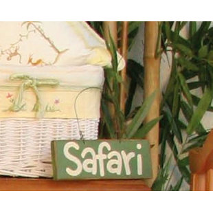 INDIGO SAFARI Weathers Safari Sign Hanging Art