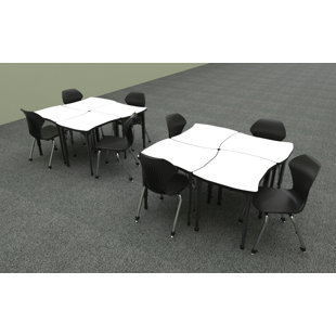 MARCO GROUP INC. Apex Series Manufactured Wood 30'' h x 24'' w Adjustable Classroom Desk & Chair Package