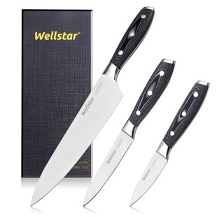 WELLSTAR 3 Piece Stainless Steel Assorted Knife Set