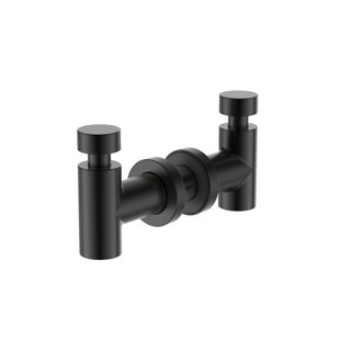 JUSTIME USA INC Symmetria Through-Glass Double Wall Mounted Robe Hook