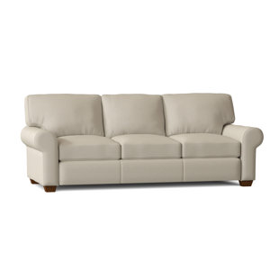 OMNIA LEATHER West Point 90'' Leather Sofa