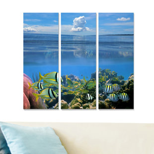 HAUS AM MEER 3 Piece Wrapped Canvas on