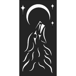 CORE LANDSCAPE PRODUCTS Lone Wolf Decorative Privacy Screen PVC 2' x 4'