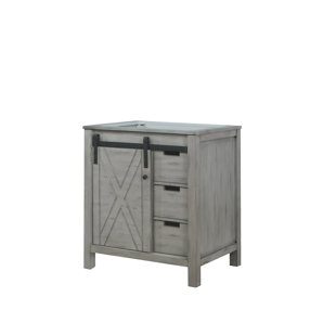LEXORA Marsyas 30" Vanity Cabinet Only in Ash Grey