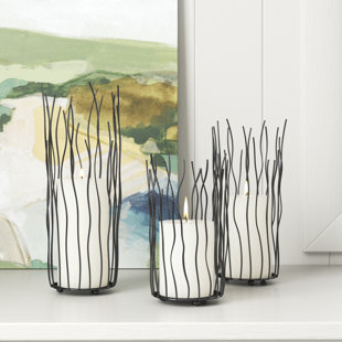SAND & STABLE™ 3 Piece Iron Votive Holder Set