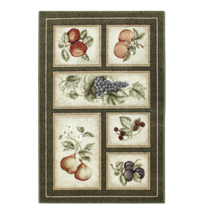 BRUMLOW MILLS Eden's Bounty Olive Green Area Rug