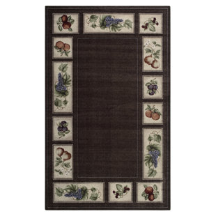 BRUMLOW MILLS Eden's Bounty Tufted Chocolate Area Rug