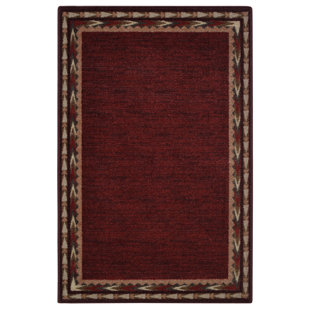 BRUMLOW MILLS Pondera Deep Red Area Rug
