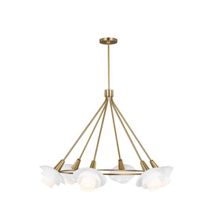ED ELLEN DEGENERES Rossie 6 - Light Dimmable Sputnik Sphere Chandelier