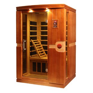 Dynamic Infrared 2 - Person Bluetooth Compatible FAR Infrared Sauna in Hemlock