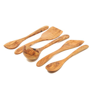 BELDI NEST Wood Assorted Kitchen Utensil Set