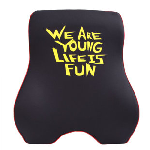FH GROUP We Are Young Life Is Fun Memory Foam Back Cushion