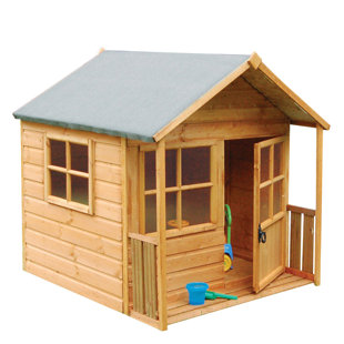 Playaway Rowlinson 159.5cm W x 156.5cm D Outdoor Solid Wood, Manufactured Wood Playhouse