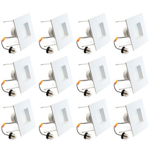 MW LIGHTING 6'' Selectable Color Temperature Dimmable Air-Tight IC Rated LED Retrofit Recessed Lighting Kit (Set of 12)