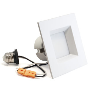 MW LIGHTING 4 Inch 5 CCT Selectable Color Temperature LED Square Recessed Downlight Retrofit 750 Lumen, ETL, And Energy Star Certified