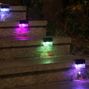 CEOKS Deck Light Low Voltage Solar Powered Integrated LED Step Light