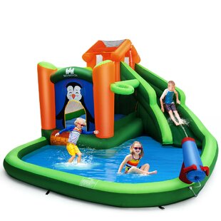 COSTWAY 12.16' x 9.83' Bounce House with Water Slide