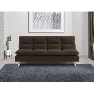 SEALY SOFA CONVERTIBLES Santa Cruz Twin 70.08'' Upholstered Biscuit Back Convertible Sofa