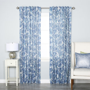 BEST HOME FASHION, INC. Polyester Room Darkening Curtain Pair (Set of 2)