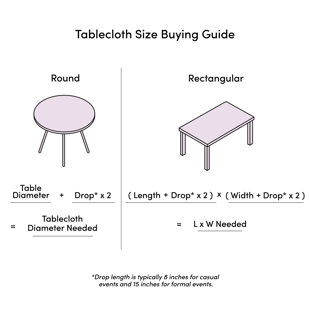 RALLY HOME GOODS Round Plastic / Vinyl Tablecloth