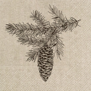 MDR TRADING INC. Pinecone Napkins 20 for Guest