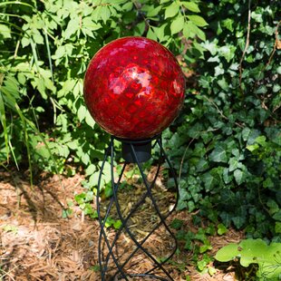 ECHO VALLEY Weather Resistant Glass Landscape & Nature Gazing Ball